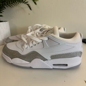 Nike White and Silver Sneakers